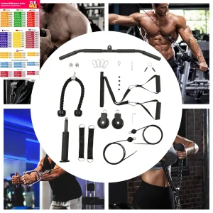 Cable Weight Home Gym Pulley System with Equipment