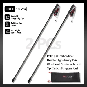 Trekking Poles Carbon Fiber Ultra-Light Hiking